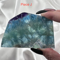 Feather Fluorite Slabs-Handmade Naturals Inc