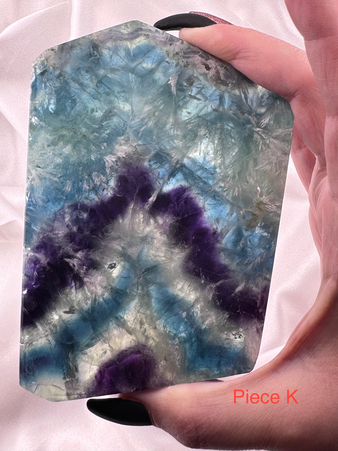 Feather Fluorite Slabs-Handmade Naturals Inc