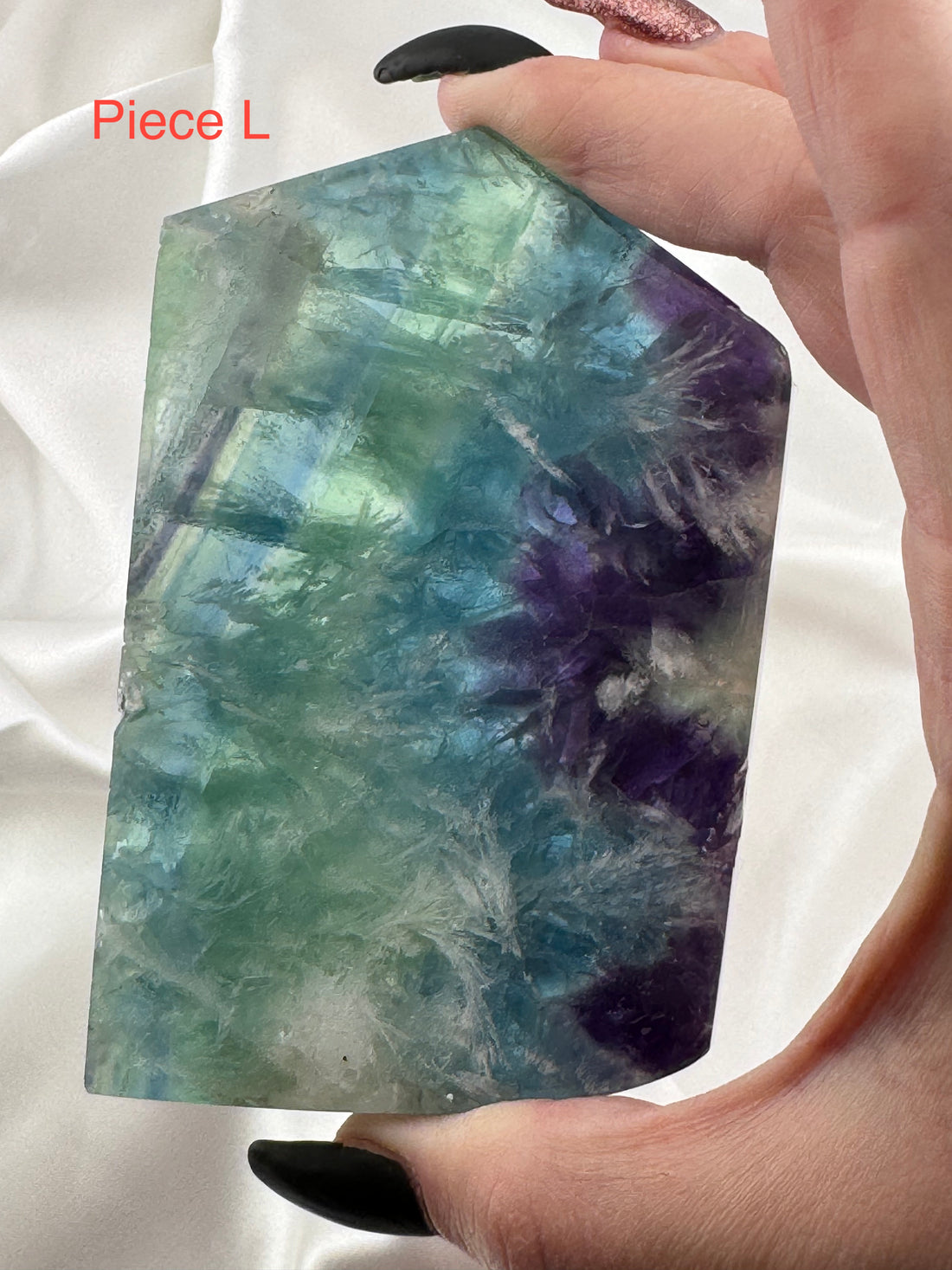 Feather Fluorite Slabs-Handmade Naturals Inc