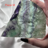 Feather Fluorite Slabs-Handmade Naturals Inc