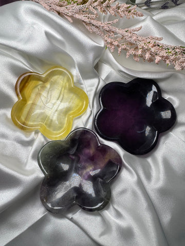 Fluorite Flower Bowl-Handmade Naturals Inc