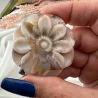 Flower Agate Flower Carving-Earth Fairy Holistics