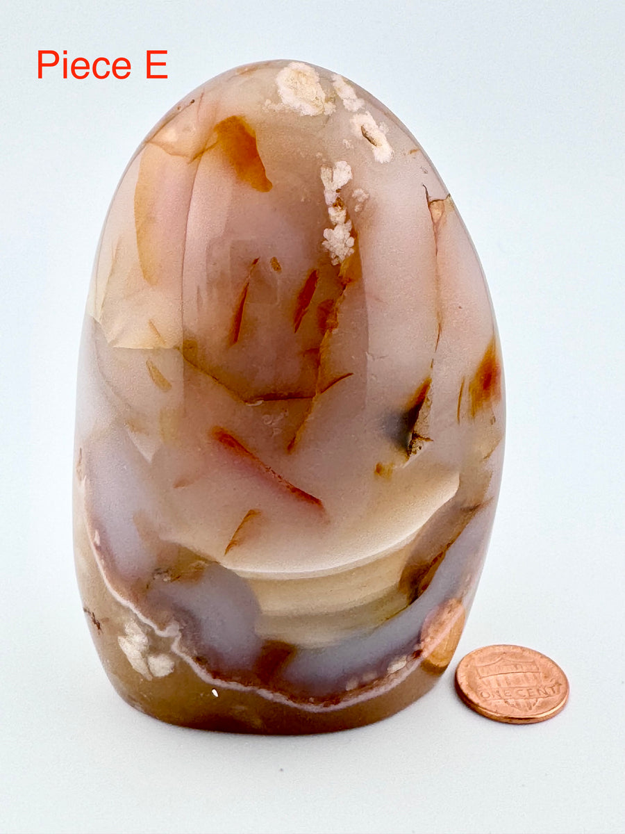 Flower Agate Free Form-Handmade Naturals Inc