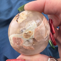 Flower Agate Palm Stone-Earth Fairy Holistics