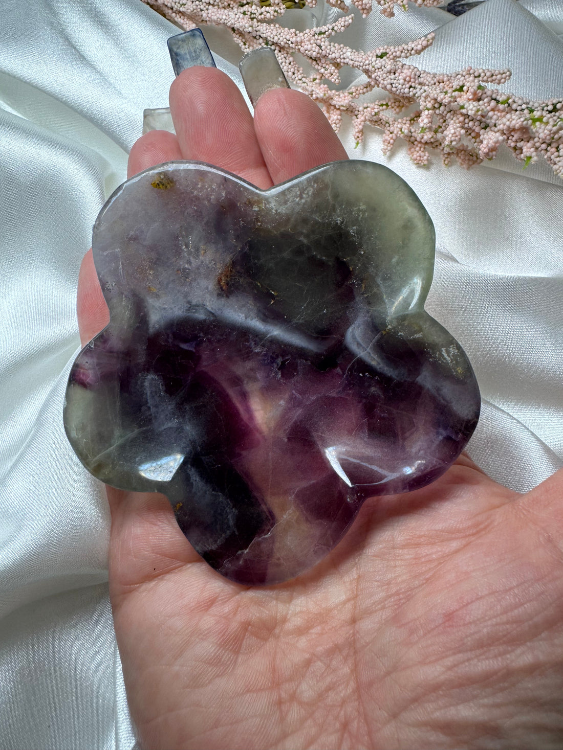 Fluorite Flower Bowl-Handmade Naturals Inc