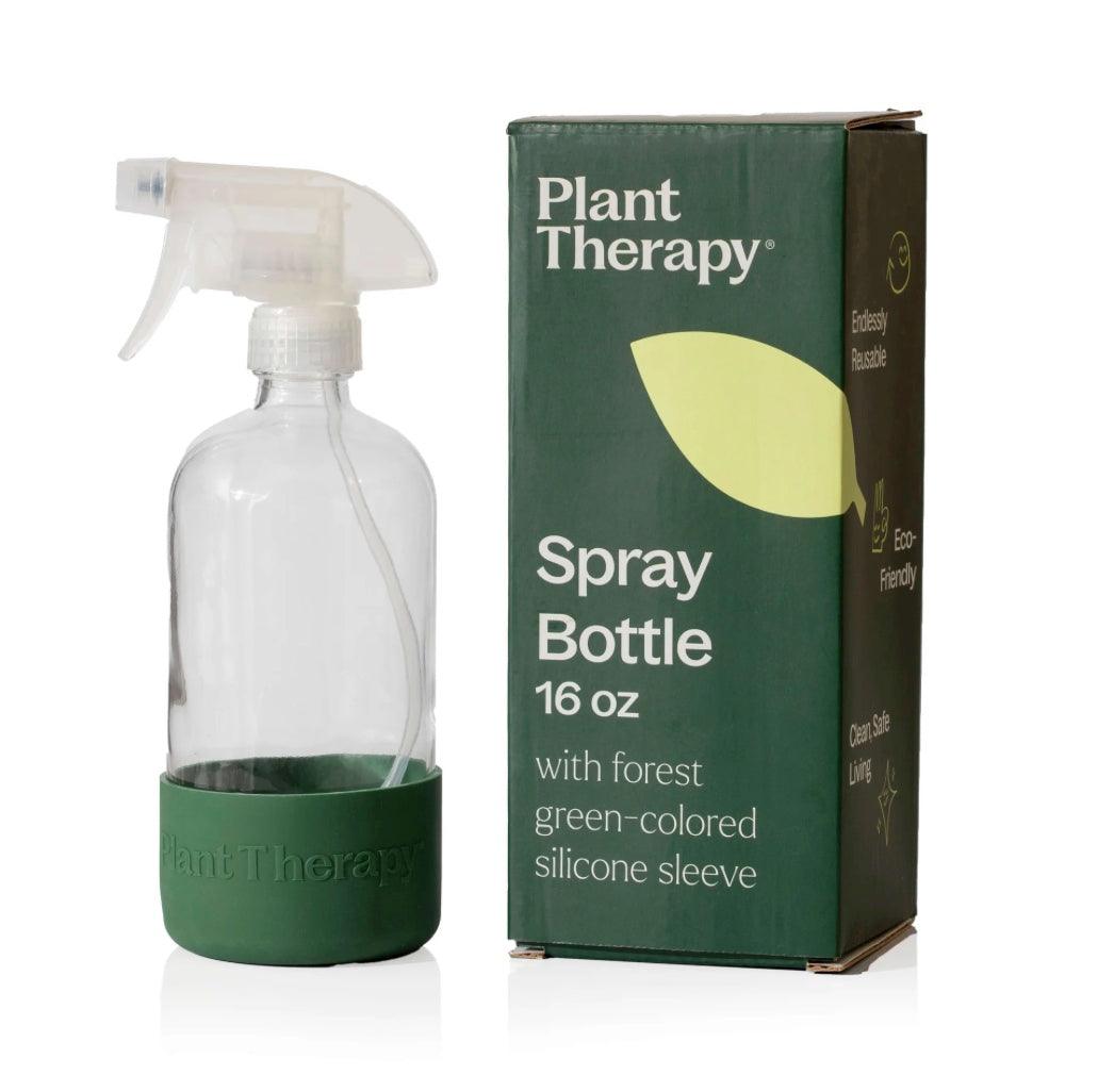 Glass Spray Bottles with Forest Green Sleeve-Earth Fairy Holistics