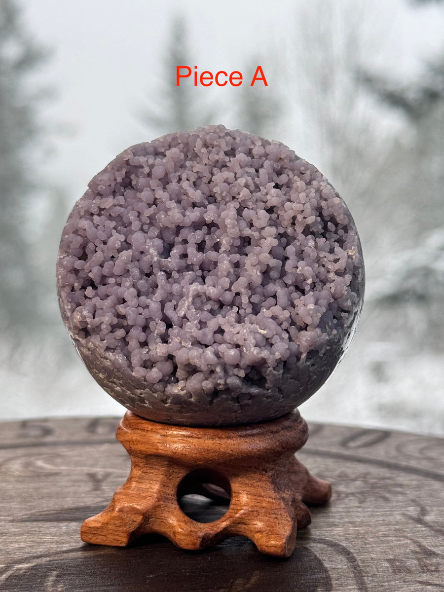 Grape Agate Spheres-Earth Fairy Holistics