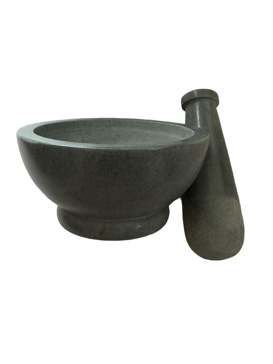 Gray Marble Mortar & Pestle 3"-Earth Fairy Holistics