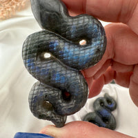 Labradorite Snake Carving-Handmade Naturals Inc