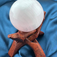 Mangano Calcite Sphere (UV Reactive)-Earth Fairy Holistics