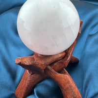 Mangano Calcite Sphere (UV Reactive)-Earth Fairy Holistics