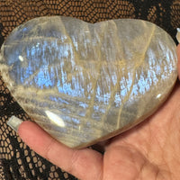 Moonstone Hearts (Large)-Earth Fairy Holistics