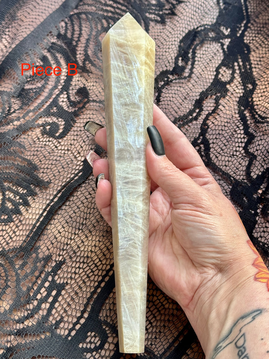 Moonstone Scepter Wand-Handmade Naturals Inc