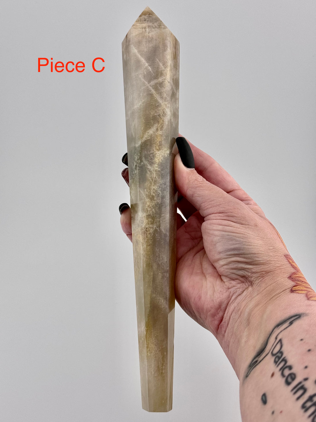 Moonstone Scepter Wand-Earth Fairy Holistics