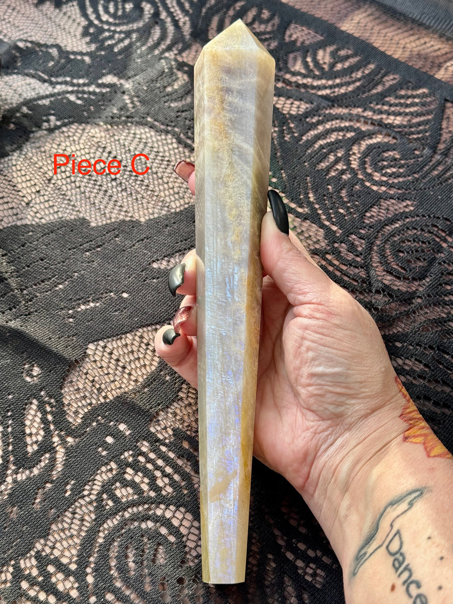 Moonstone Scepter Wand-Handmade Naturals Inc