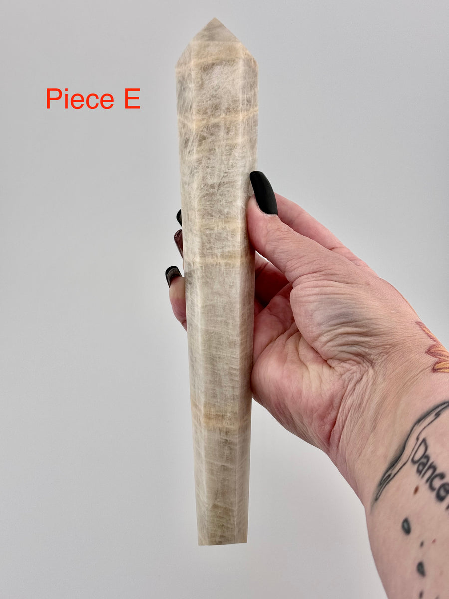 Moonstone Scepter Wand-Earth Fairy Holistics