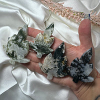 Moss Agate Maple Leaf-Earth Fairy Holistics