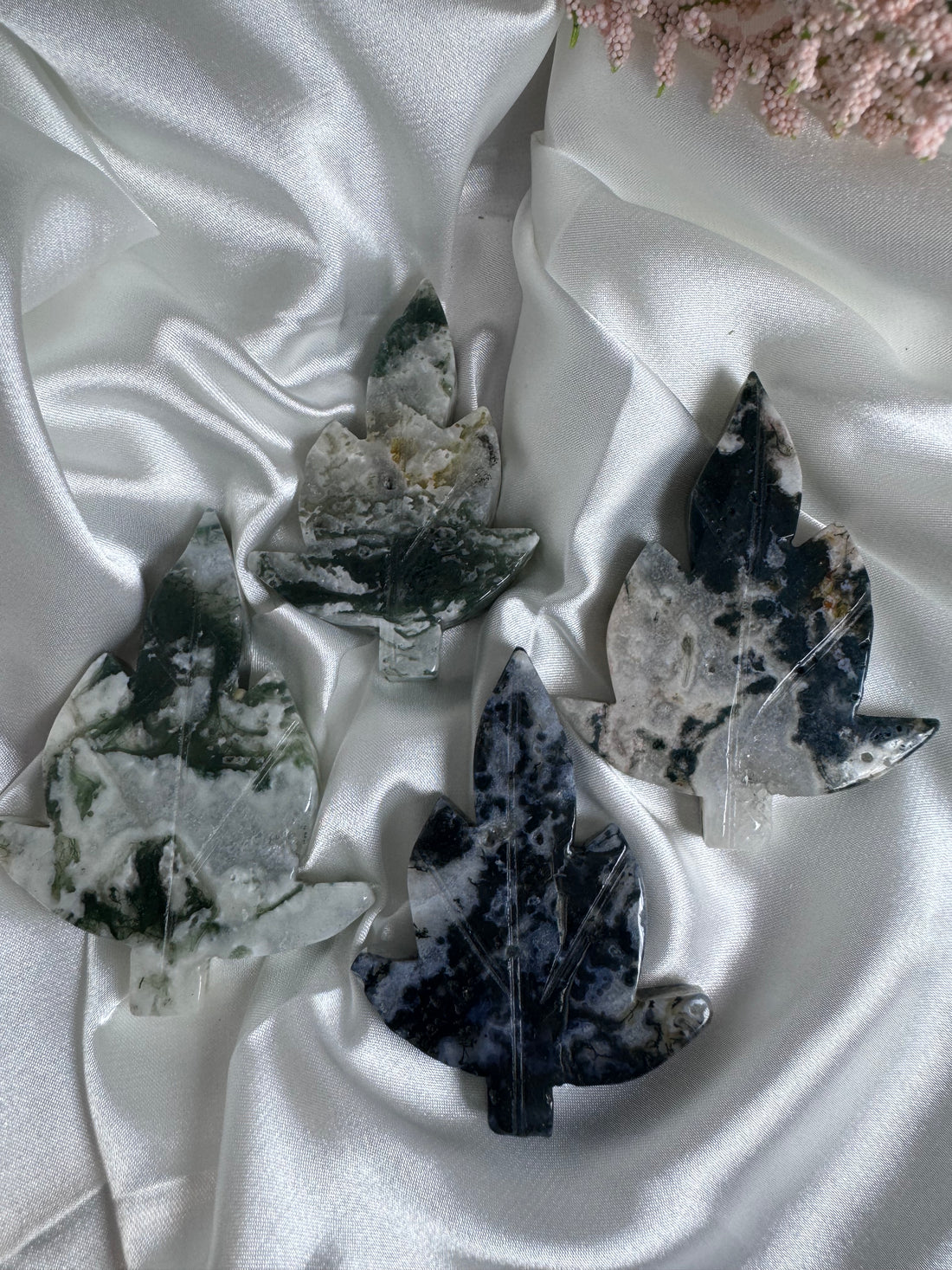 Moss Agate Maple Leaf-Earth Fairy Holistics