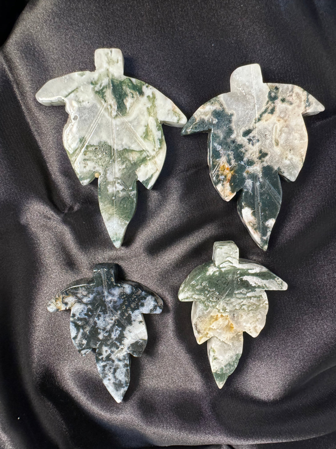 Moss Agate Maple Leaf-Earth Fairy Holistics