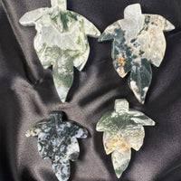 Moss Agate Maple Leaf-Earth Fairy Holistics