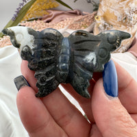 Ocean Jasper Butterfly Carving-Handmade Naturals Inc