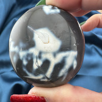 Orca Agate Palm Stone-Handmade Naturals Inc