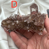 Sunset Phantom Quartz Clusters-Handmade Naturals Inc