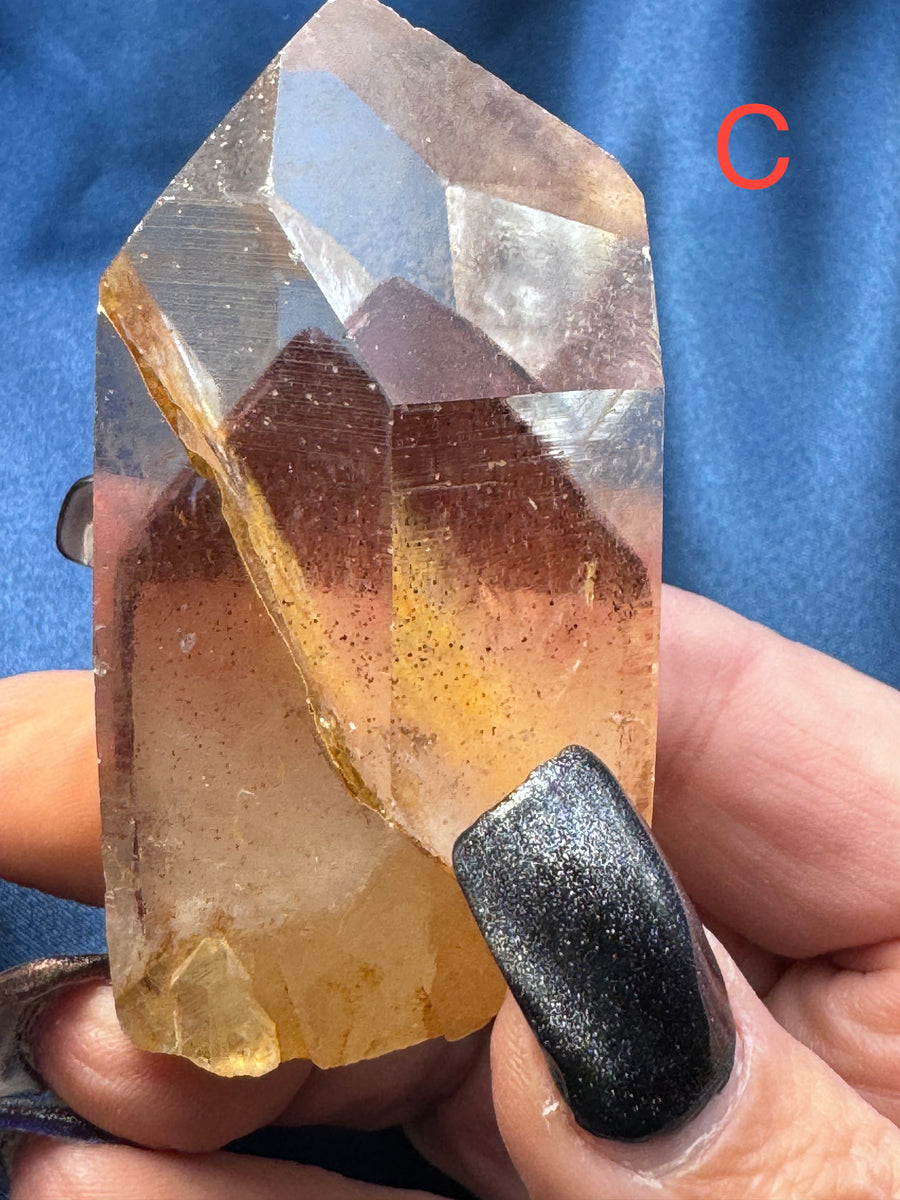 Phantom Quartz Rough Polished Points-Handmade Naturals Inc