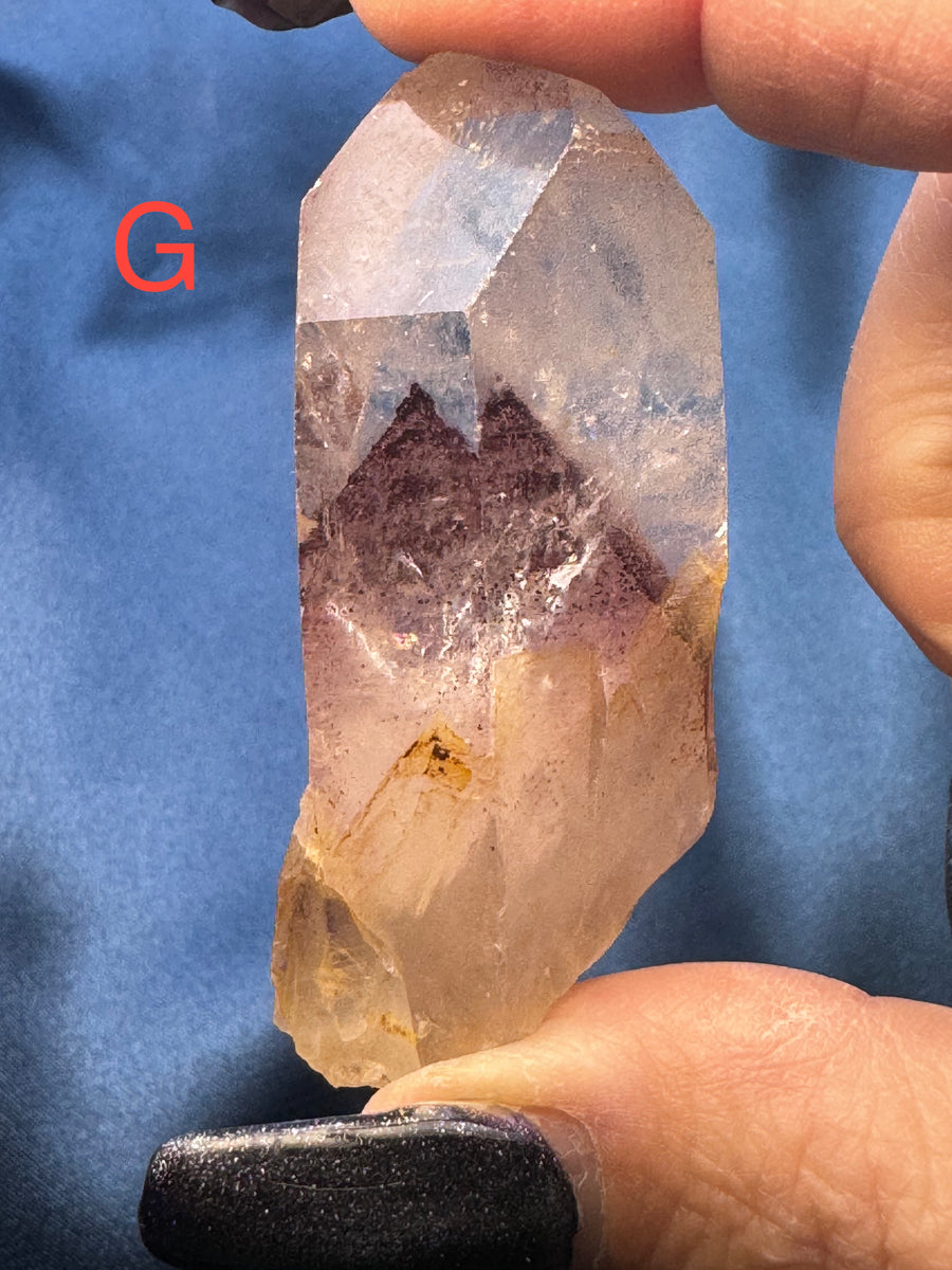 Phantom Quartz Rough Polished Points-Handmade Naturals Inc