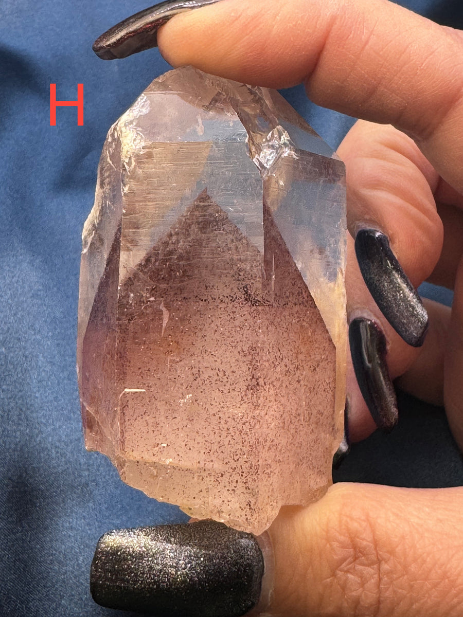 Phantom Quartz Rough Polished Points-Handmade Naturals Inc