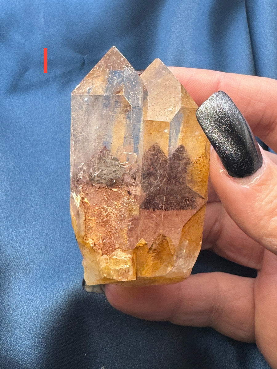 Phantom Quartz Rough Polished Points-Handmade Naturals Inc