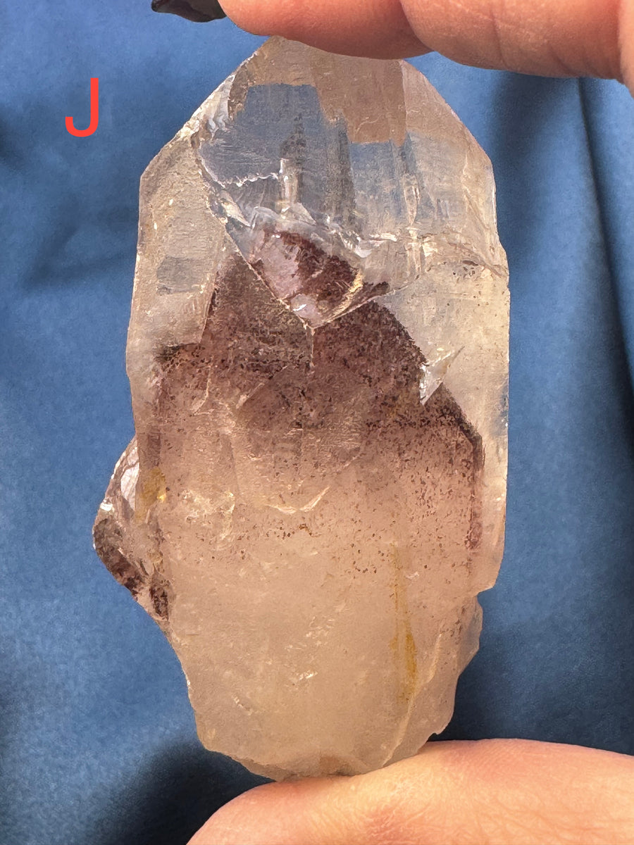 Phantom Quartz Rough Polished Points-Handmade Naturals Inc