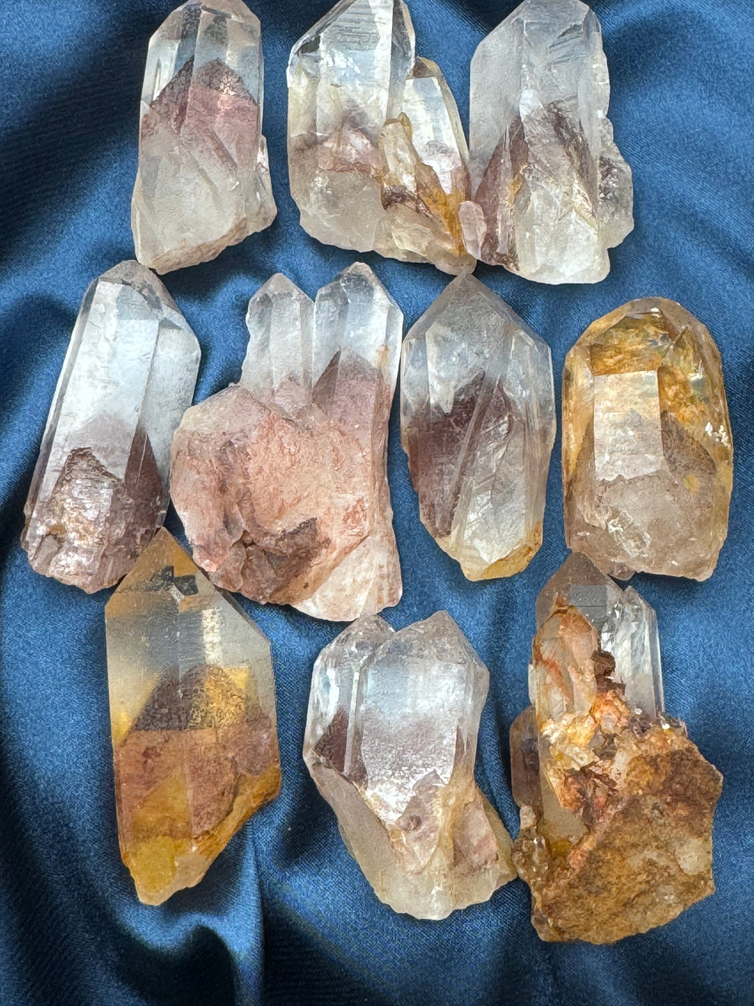 Phantom Quartz Rough Polished Points (Medium)-Handmade Naturals Inc