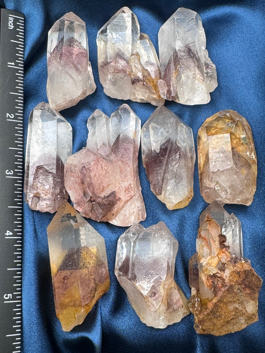 Phantom Quartz Rough Polished Points (Medium)-Handmade Naturals Inc