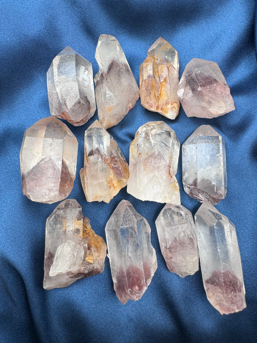 Phantom Quartz Rough Polished Points (Small)-Handmade Naturals Inc