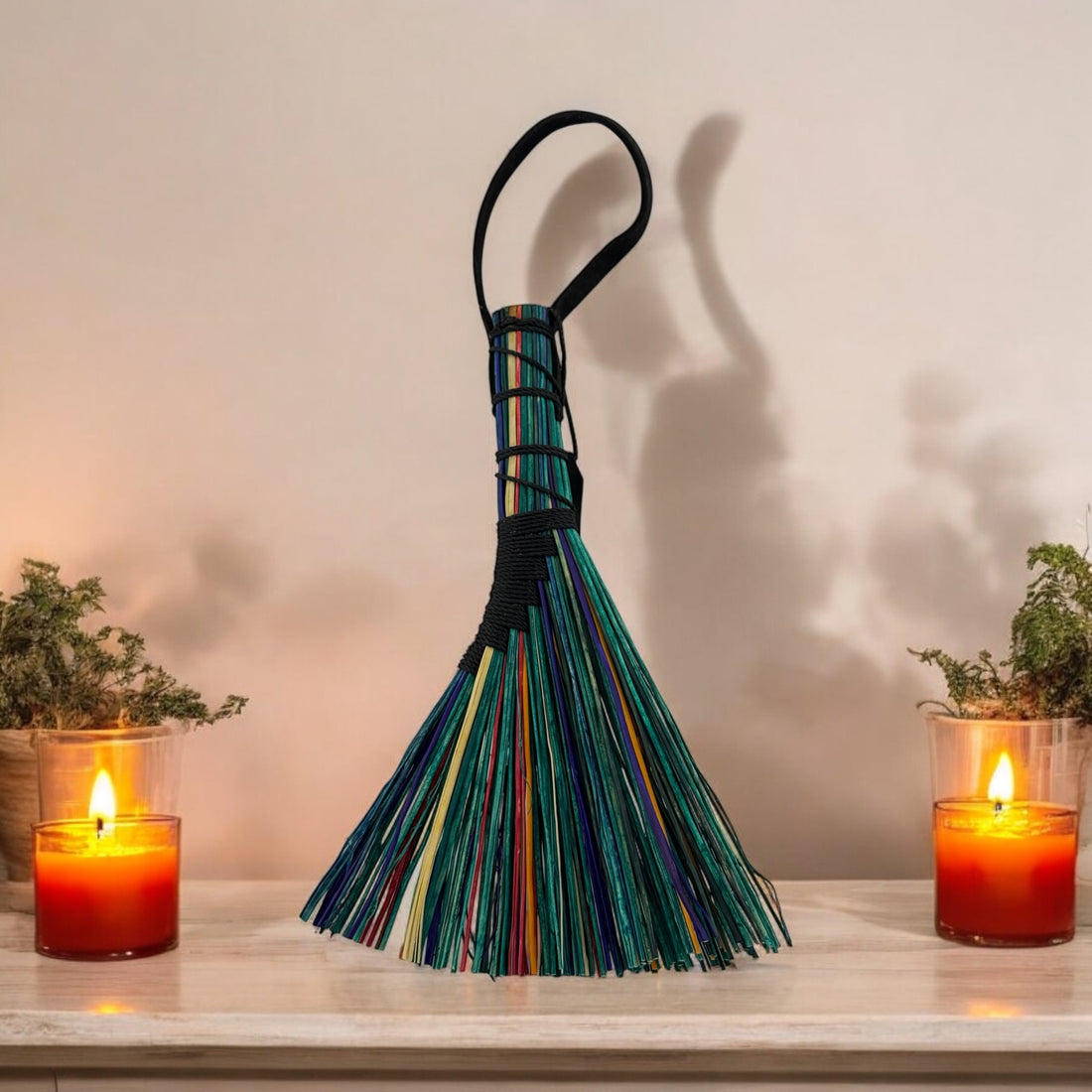 Hand Dyed Altar Brooms - 6-7” Broomcorn-Earth Fairy Holistics