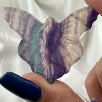 Rainbow Fluorite Butterfly Fairy Carving-Handmade Naturals Inc