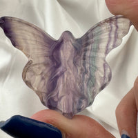 Rainbow Fluorite Butterfly Fairy Carving-Earth Fairy Holistics