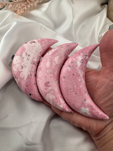 Rhodonite Moon (Peruvian)-Handmade Naturals Inc