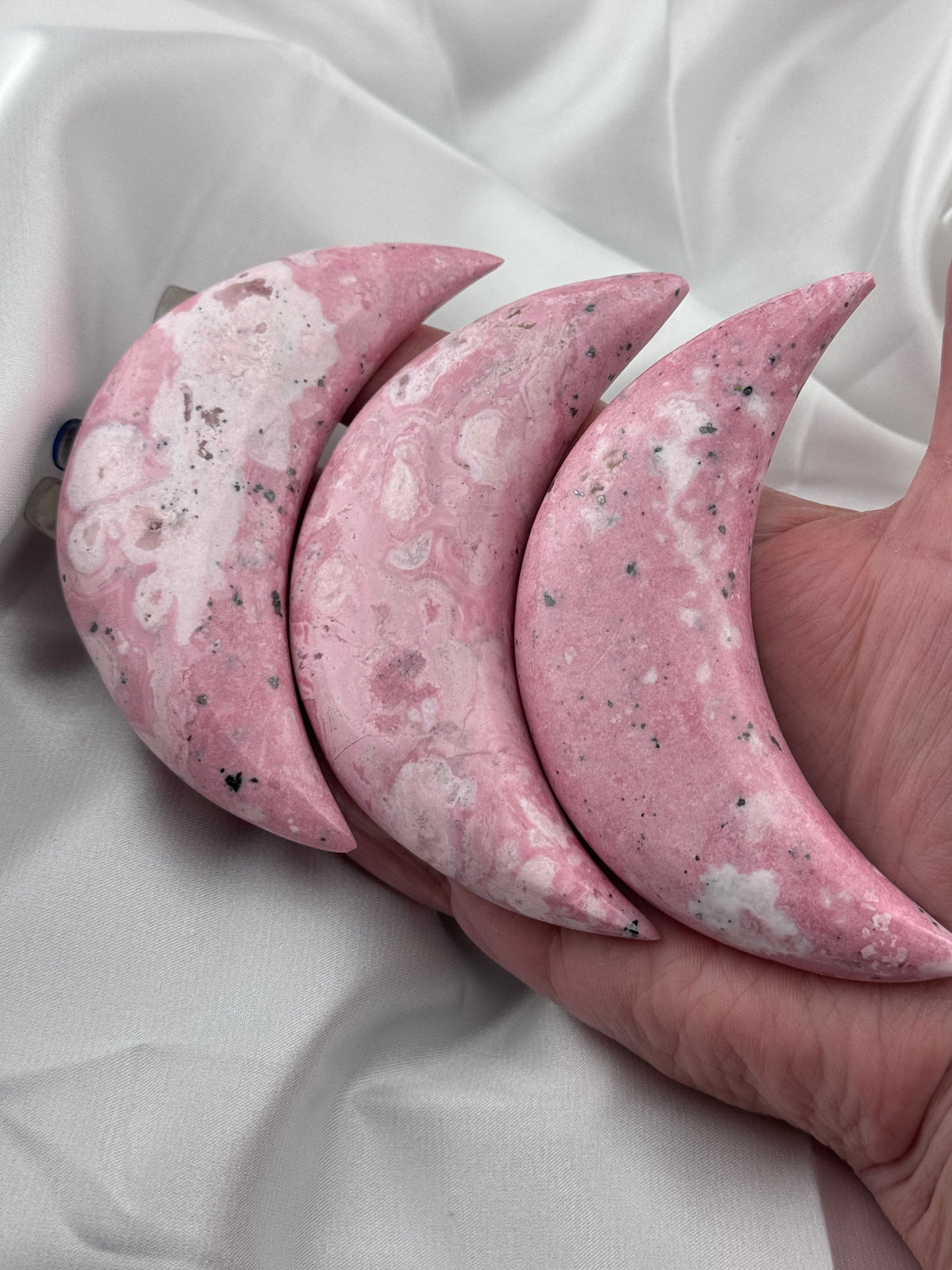 Rhodonite Moon (Peruvian)-Handmade Naturals Inc