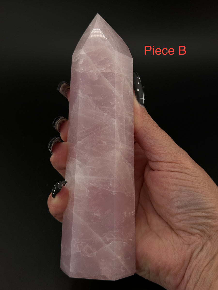 Rose Quartz Towers-Handmade Naturals Inc