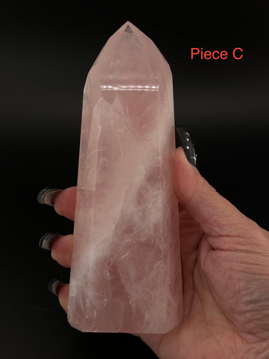 Rose Quartz Towers-Handmade Naturals Inc