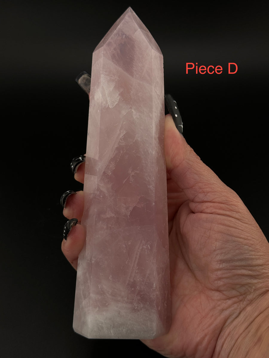 Rose Quartz Towers-Handmade Naturals Inc