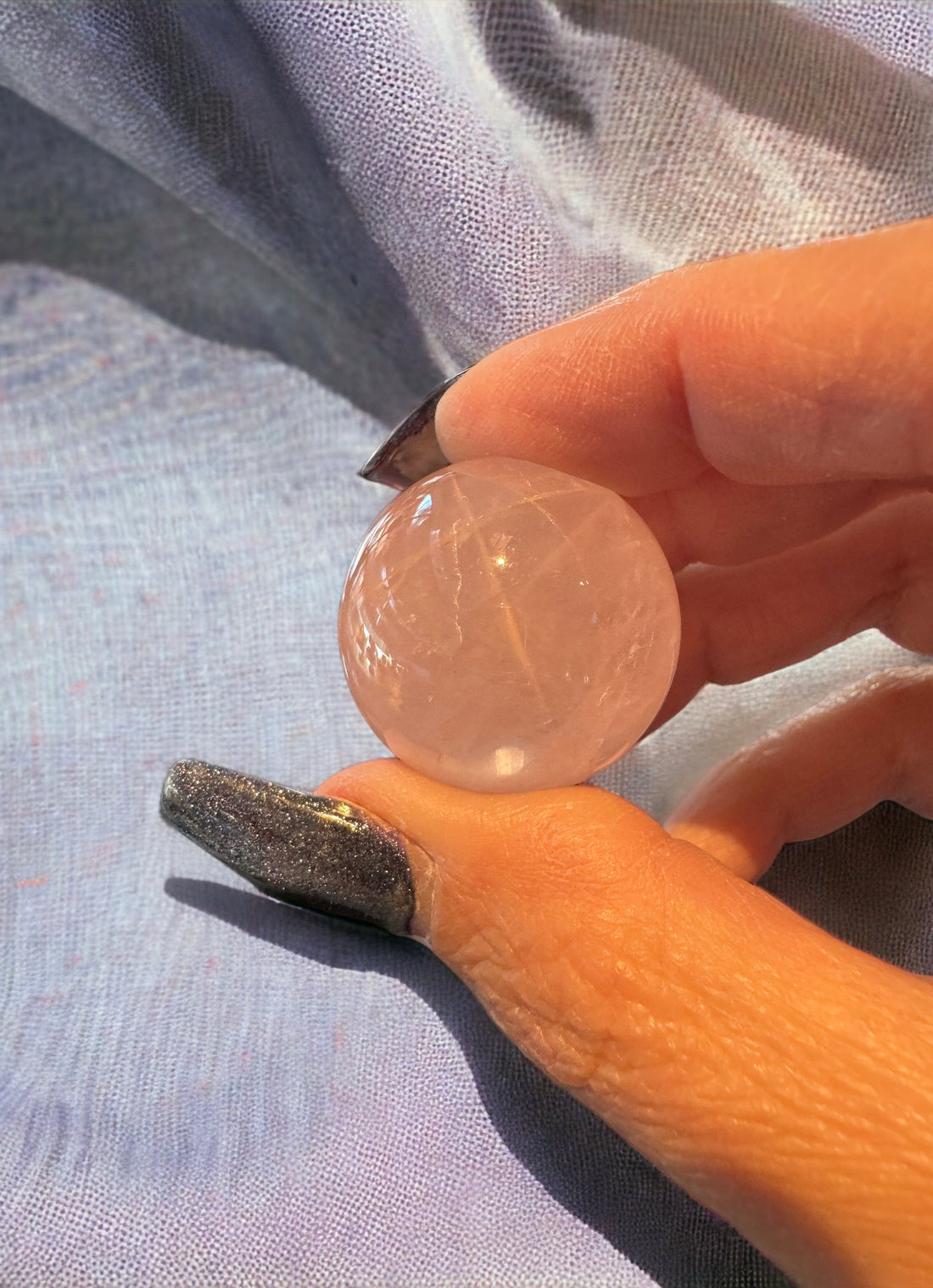 Star Rose Quartz Sphere (Small)-Earth Fairy Holistics