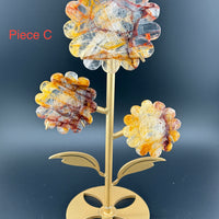 Sunflowers on Stand (Various Stones)-Handmade Naturals Inc