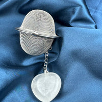 Mesh Tea Strainer Ball With Crystal Weight-Handmade Naturals Inc