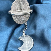 Mesh Tea Strainer Ball With Crystal Weight-Handmade Naturals Inc