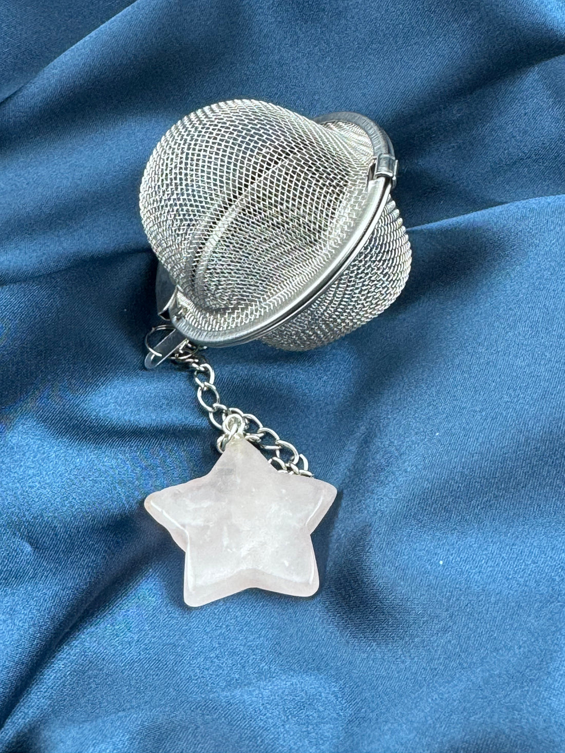 Mesh Tea Strainer Ball With Crystal Weight-Handmade Naturals Inc