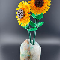 Crystal Flower Vases (Various Materials-All AA Grade)-Handmade Naturals Inc