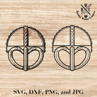 Viking Helmet Digital File SVG, DXF, PNG, JPG-Earth Fairy Holistics